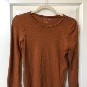 Dark Orange Lightweight Longsleeve Top